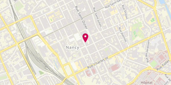 Plan de Agence d'Intérim Nancy Excelliance, 13 Rue des 4 Églises, 54000 Nancy