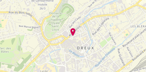 Plan de Adecco, 13 Rue d'Orléans, 28100 Dreux