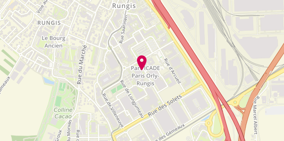 Plan de Agence intérim Synergie Rungis, 39 Rue de Montlhéry, 94150 Rungis