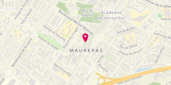 Plan de OPTINERIS agence d'Intérim - Maurepas, 7 allée d'Auxois, 78310 Maurepas