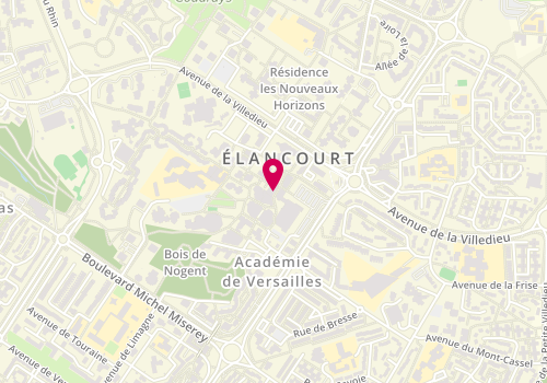 Plan de Triangle Intérim Élancourt, Centre Commercial des 7 Mares, 78990 Élancourt