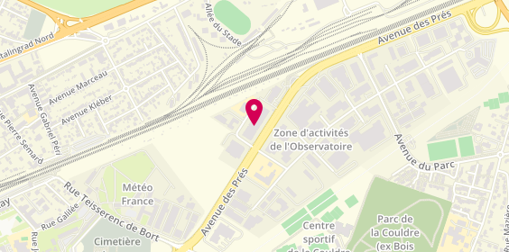 Plan de SOPRATEC, Site Promopole
12 avenue des Prés, 78180 Montigny-le-Bretonneux