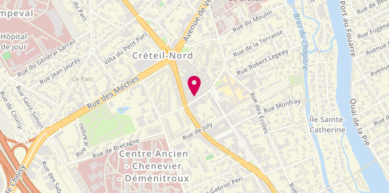 Plan de Triangle Travail Temporaire, 10 Rue d'Estienne d'Orves, 94000 Créteil
