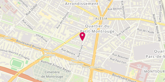 Plan de Viqi, 16 Rue Friant, 75014 Paris