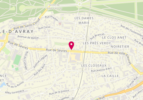 Plan de The Hub Coworking, 134 Rue de Ville d'Avray, 92310 Sèvres
