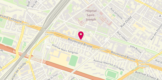 Plan de APEC (Association pour l'Emploi des Cadres), 51 Boulevard Brune, 75014 Paris