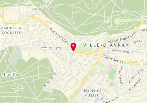 Plan de H-services, 9 Rue Marnes, 92410 Ville-d'Avray
