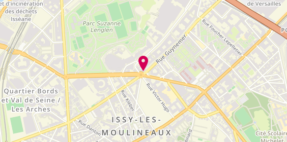 Plan de Adecco, 1 Rond-Point Victor Hugo, 92130 Issy-les-Moulineaux