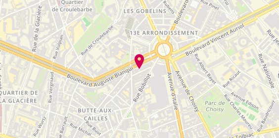 Plan de APF France handicap, 17 Boulevard Auguste Blanqui, 75013 Paris