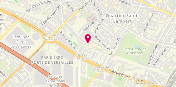 Plan de ALBERICCI Catherine, 93 Rue Olivier de Serres, 75015 Paris