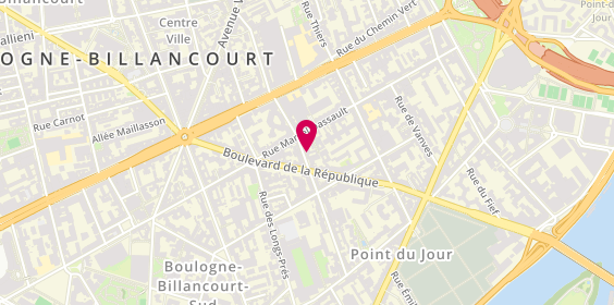 Plan de Cabinet Manpower Boulogne-Billancourt, 23 Bis Rue Barthelemy Danjou, 92100 Boulogne-Billancourt