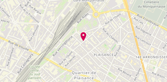 Plan de Friends Montparnasse, 94 Rue de l'Ouest, 75014 Paris