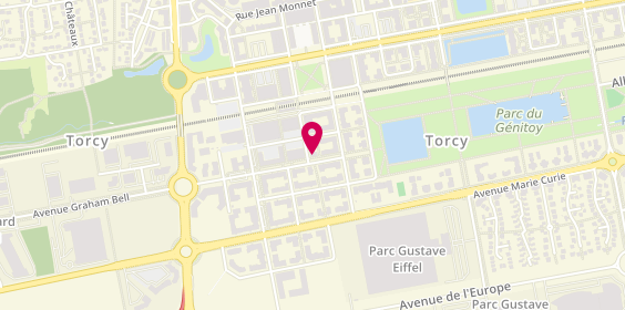 Plan de Triangle Intérim Bussy-Saint-Georges, 19 avenue Jacques Cartier, 77600 Bussy-Saint-Georges