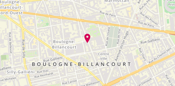 Plan de Quali Beauté Intérim, 110 Boulevard Jean Jaurès, 92100 Boulogne-Billancourt