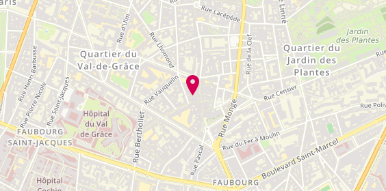 Plan de Lesquare Coworking, 3 square Vermenouze, 75005 Paris