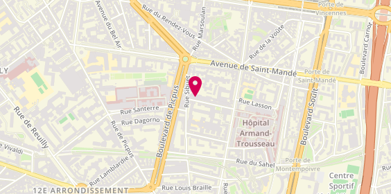 Plan de Belher Interim, 28 Rue Mousset-Robert, 75012 Paris
