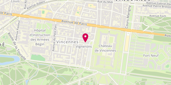 Plan de SOPRATEC, 4 - 6 Rue du Donjon, 94300 Vincennes