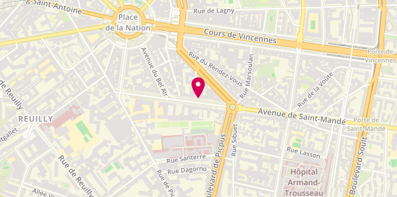Plan de Vert l'Intérim, 31 Avenue Saint Mandé, 75012 Paris