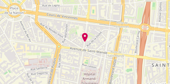 Plan de Vert l'Intérim, 62 avenue Du Dr Arnold Netter, 75012 Paris
