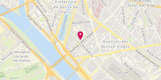 Plan de Triangle Travail Temporaire, 27 avenue Ledru Rollin, 75012 Paris
