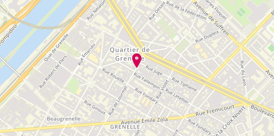 Plan de Sydra Interim, 11 Rue Lourmel, 75015 Paris