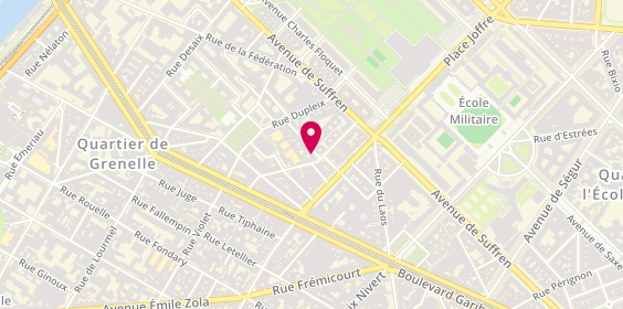 Plan de Adecco, 6 Rue du Général de Larminat, 75015 Paris