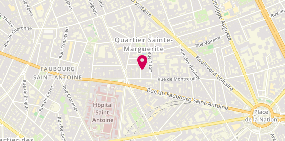 Plan de Dispotel, 6 Cité de l'Ameublement, 75011 Paris