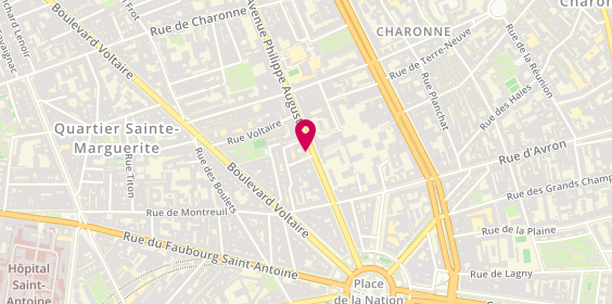 Plan de Axentia, 39 avenue Philippe Auguste, 75011 Paris