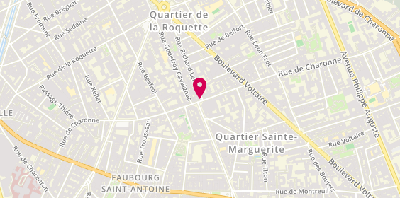 Plan de Start' Interim, 91 Rue de Charonne, 75011 Paris
