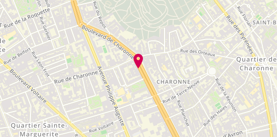 Plan de Ana Intérim, 107 Boulevard de Charonne, 75011 Paris