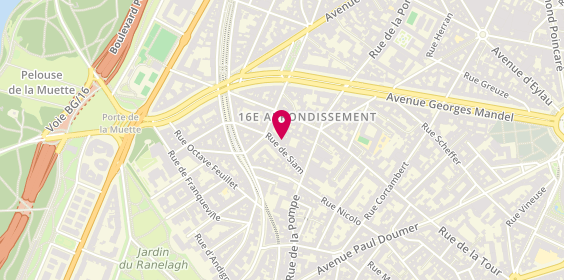 Plan de Jobs In Creation, 14 Rue de Siam, 75016 Paris