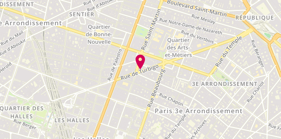 Plan de GIF Emploi - Siège social administratif, 45 Rue Turbigo, 75003 Paris