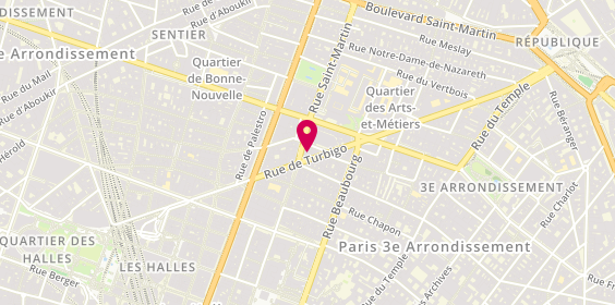 Plan de Brainfield Paris, 45 rue de Turbigo 3ème Étage Gauche, 75003 Paris