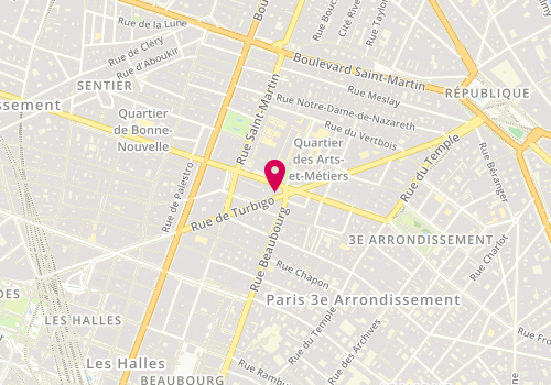 Plan de INTERTIS, 51 rue de Turbigo, 75003 Paris