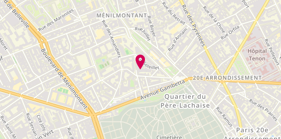 Plan de Bruce, 14 Rue Soleillet, 75020 Paris