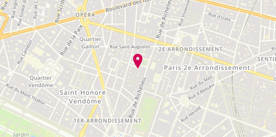 Plan de Hotesse Secretaire, 12 Rue Chabanais, 75002 Paris