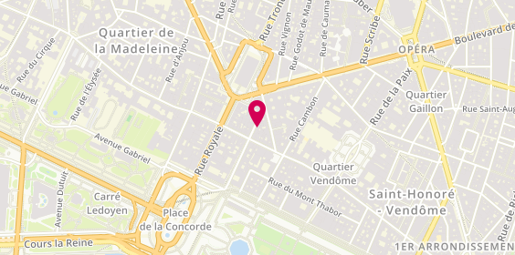 Plan de Experteam Ris - Recrutement Interime Specialise, 8 Rue du Chevalier de Saint-George, 75001 Paris