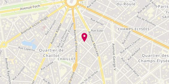 Plan de Providence Travail Temporaire, 11 Rue Kepler, 75016 Paris