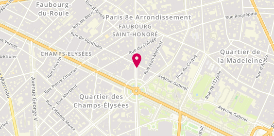 Plan de Hervé Bommelaer, 6 avenue Franklin Delano Roosevelt, 75008 Paris
