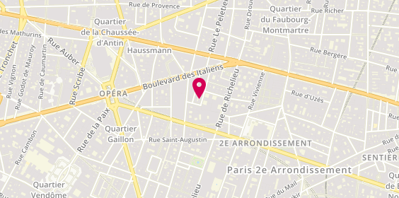 Plan de W & G Conseil, 1 place Boieldieu, 75002 Paris