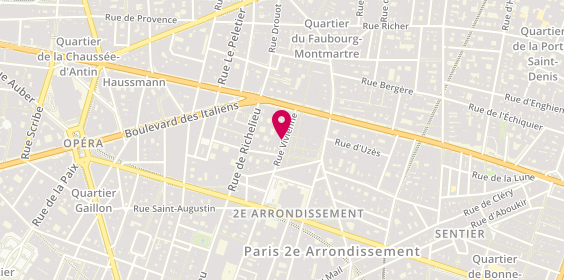 Plan de Leader Interim et Recrutement CDI Paris Tertiaire, 43 Rue Vivienne, 75002 Paris