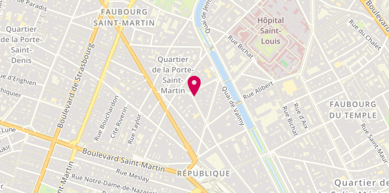 Plan de Xalys-Effirel, 32 Rue Yves Toudic, 75010 Paris