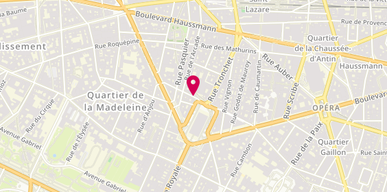 Plan de Axxis Idf Notariat Tertiaire, 2 Rue Chauveau Lagarde, 75008 Paris