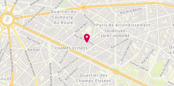 Plan de Alloopharma Intérim, recrutement et remplacement en pharmacie, 49 Rue de Ponthieu, 75008 Paris