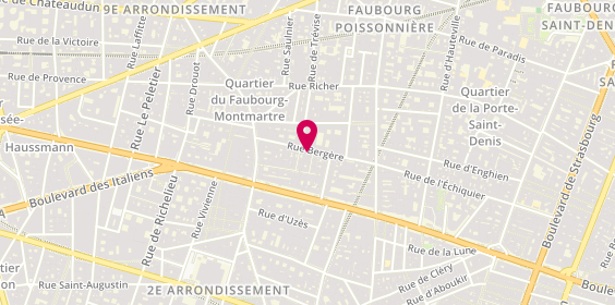 Plan de Instant Jobber Hotellerie Restauration, 19 Rue Bergère, 75009 Paris