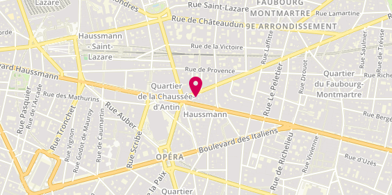 Plan de Adecco, 34 Boulevard Haussmann, 75009 Paris
