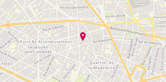 Plan de Cocoworker, 10 Rue de Penthièvre, 75008 Paris