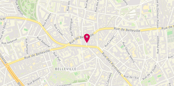 Plan de Attention Travail, 6 Rue Jean-Baptiste Dumay, 75020 Paris