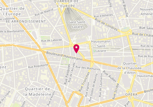 Plan de Ergalis Prestige Paris, 60 Rue de l'Arcade, 75008 Paris