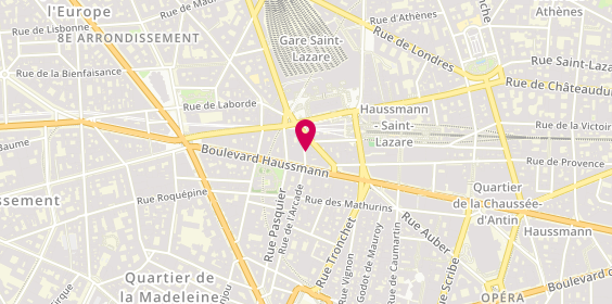 Plan de Awel Interim, 60 Rue de l'Arcade, 75008 Paris